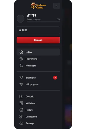 Syndicate Australia navigation menu and main site structure