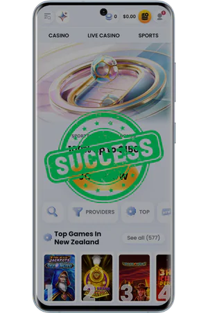 CasinoLab successful registration confirmation screen